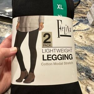 Felina Black Lightweight Leggings
